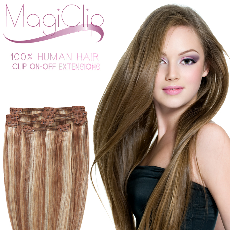 MagiClip Human Hair Clip-On Off Extensions 40cm-0