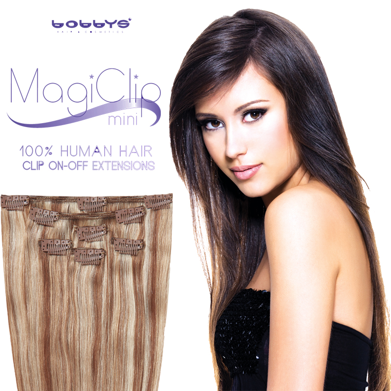MagiClip MINI Human Hair Clip-On Off Extensions 50cm-0