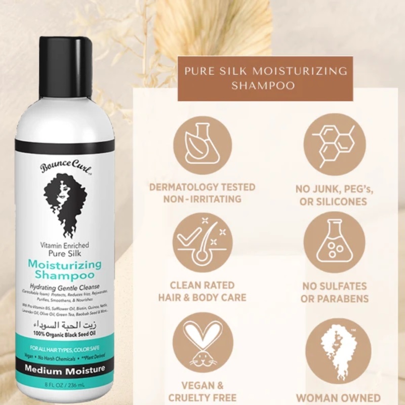 Pure Silk Moisturizing Shampoo, 236 ml-39446