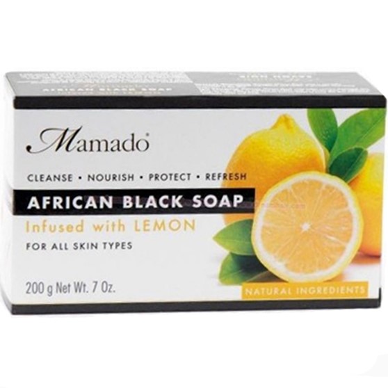 African Black Soap Lemon, 200 g-0