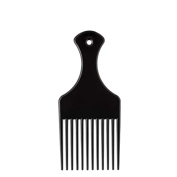 Afro Comb black plastic 16,5cm-0