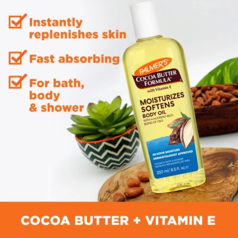 Cocoa Butter Formula Moist Body Oil, 250 ml-39948