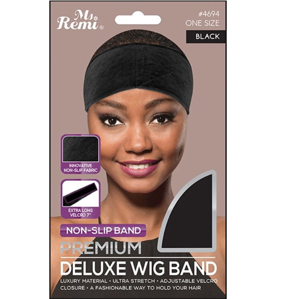 Premium Deluxe Wig Band Black-0