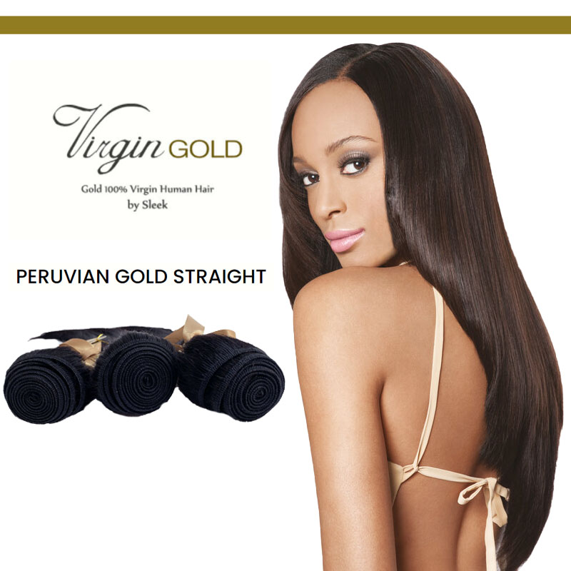 Virgin Gold Peruvian Straight 35cm (14")-0