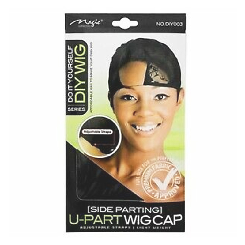 U-Part Wig Cap, Side Parting-0