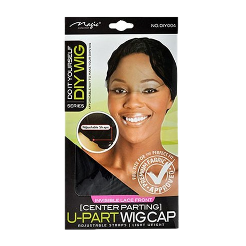 U-Part Wig Cap, Center Part Invisble Lace Front-0