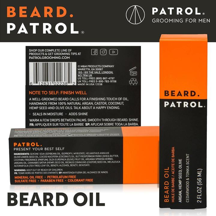 Beard Oil w/ Argan, Hemp Seed, Olive 56ml-38486