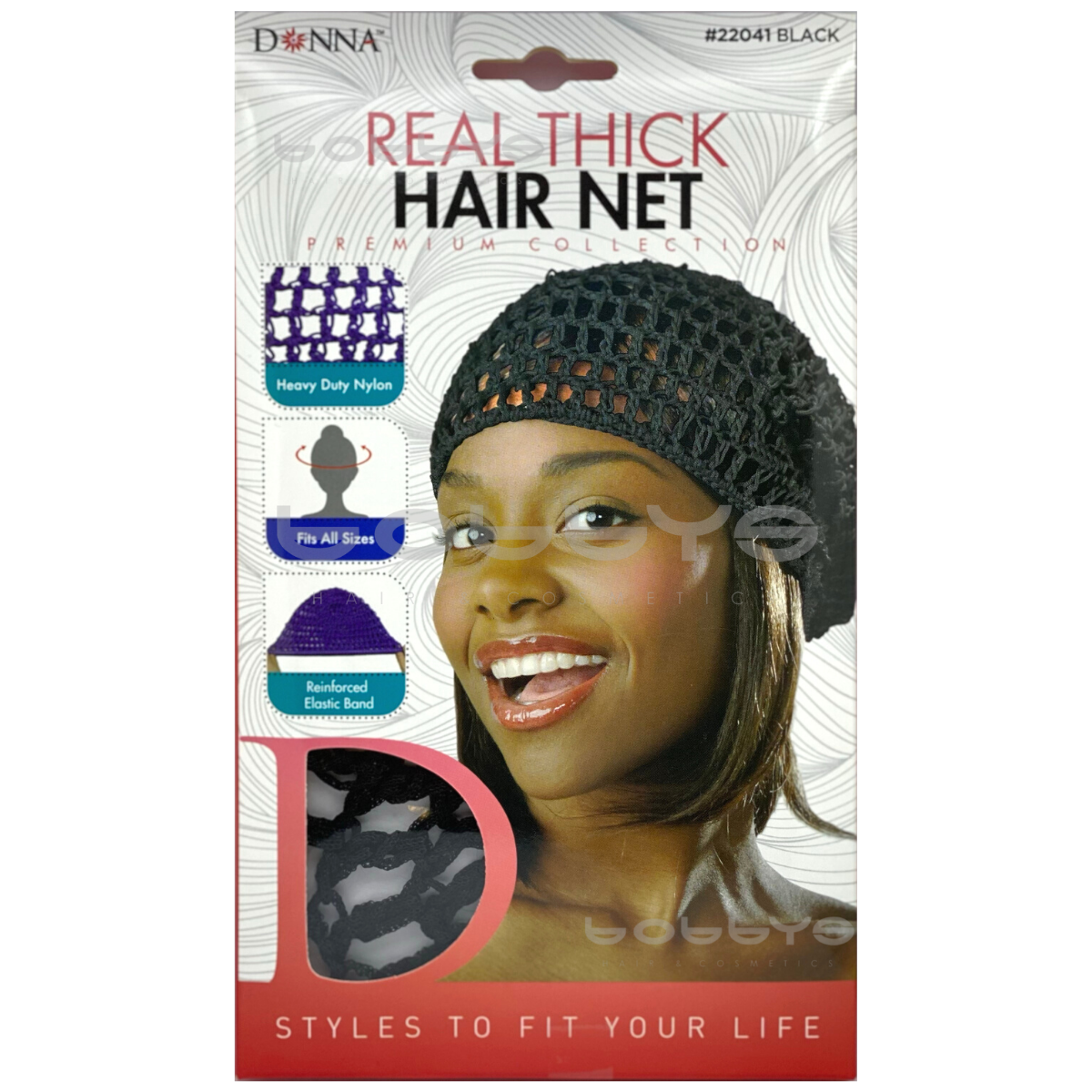 Real Thick Hair Net Black-0