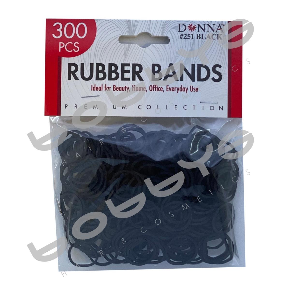 300 Rubber Bands Black-0