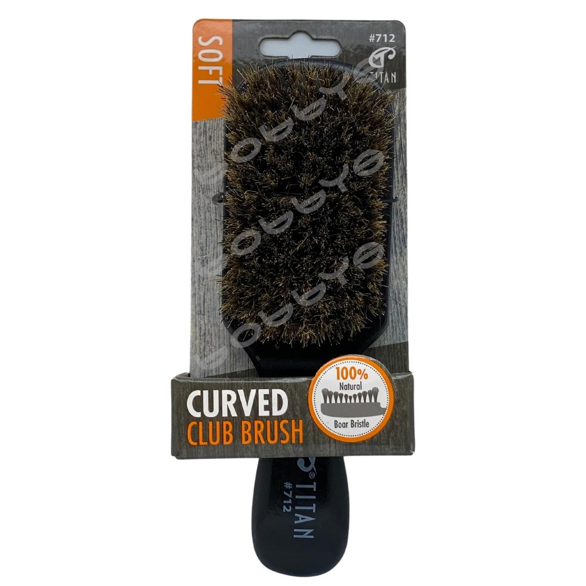 Curved Club Brush w/ Natural Boar Bristle SOFT-0