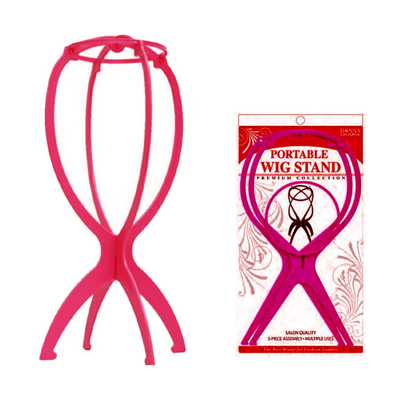 Portable Wig Stand, Hot Pink-0