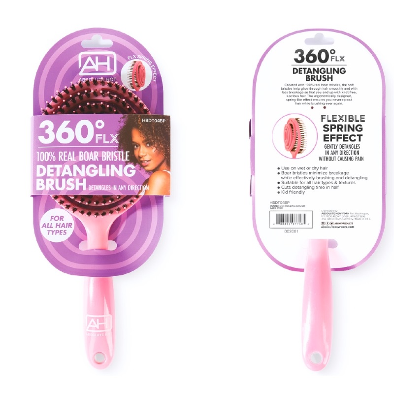 360 FLX Detangling Brush, Pink-0